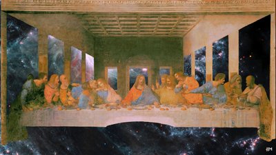 JJM-recreate: Leonardo da Vinci_A Última Ceia+JWST de Josef Johann Michel