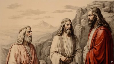 Jesus_Explicação com Moisés e Elias_01 de Josef Johann Michel