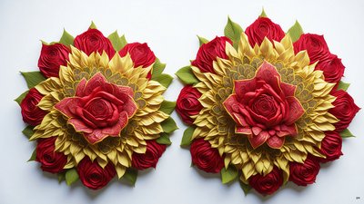 mandala: elementos de rosa-flor_02 de Josef Johann Michel