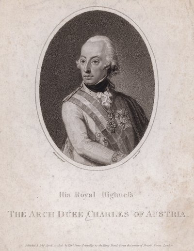 Arquiduque Charles, Duque de Teschen, soldado austríaco de Josef Kreutzinger