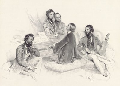 Uma Matinée em Liszts de Josef Kriehuber