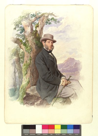 Anton Ritter von Schmerling, presidente do Supremo Tribunal, etc. de Josef Kriehuber