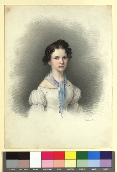 Senhorita Trentsensky (2.ª irmã de Mathias) de Josef Kriehuber