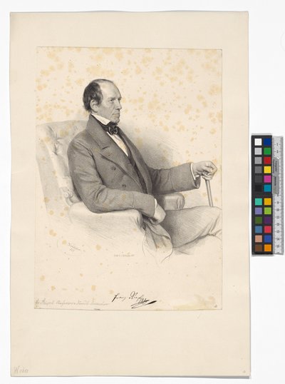 Franz Riepl, diretor do Caminho de Ferro do Norte do Imperador Fernando de Josef Kriehuber