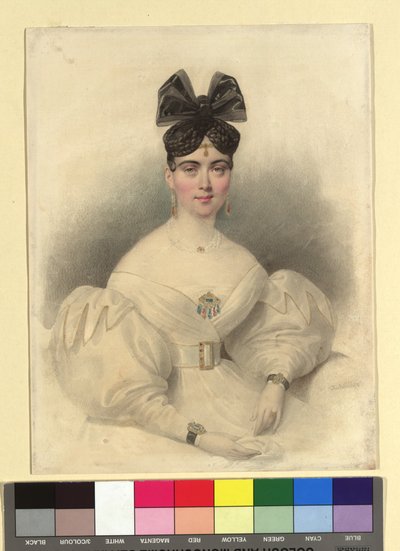 Senhora Tschapek, proprietária da loja de linho e seda «A Donzela de Orleães» de Josef Kriehuber