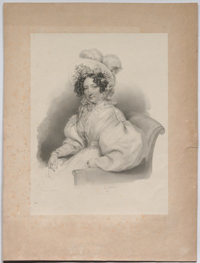 Gabrielle Auersperg, nascida Lobkowitz de Josef Kriehuber
