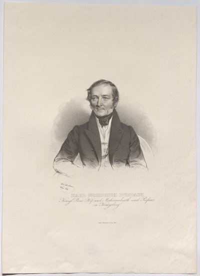Karl Friedrich Burdach; conselheiro real prussiano da corte e da medicina e professor em Königsberg de Josef Kriehuber