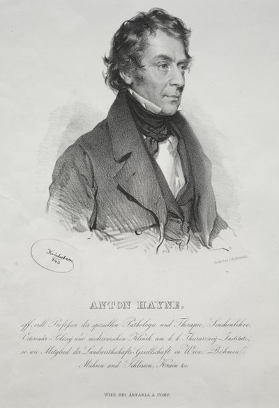 Retrato do Dr. Anton Hayne de Josef Kriehuber