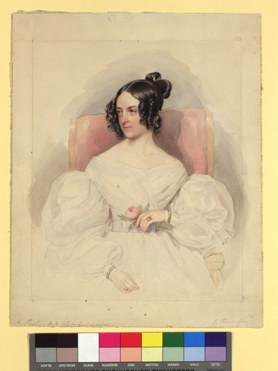 Therese Peche (1806-1882), atriz do Burgtheater de Josef Kriehuber