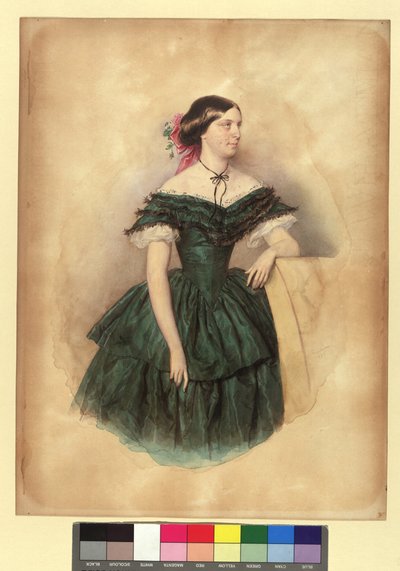 Violetta von Schmerling, nascida Bienerth de Josef Kriehuber