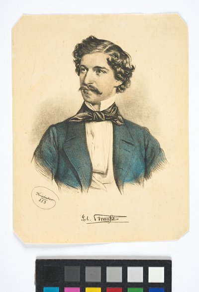 Inscrito: «Joh. Strauß» de Josef Kriehuber
