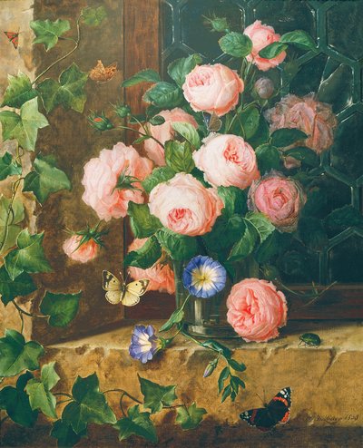natureza morta floral de Josef Lauer