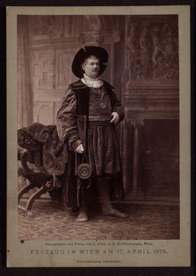Johann Sigl, mestre de decoração no Desfile de Makart de 1879 de Josef Löwy