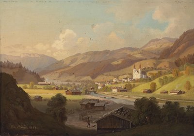 Vista de Maria Rain, Carinthia de Josef Mayr