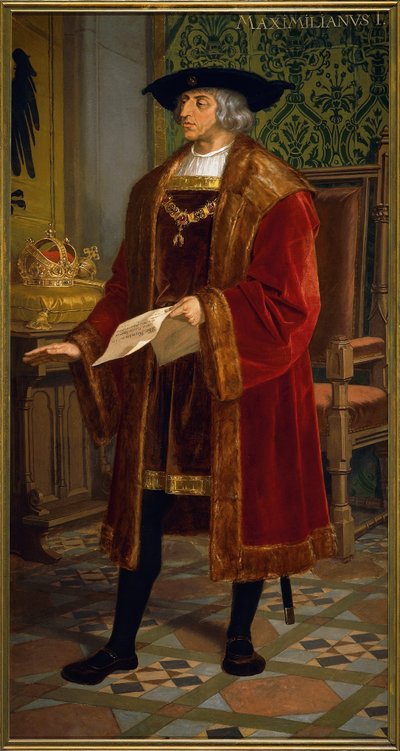 Retrato de Maximiliano I da Áustria (Wiener Neustadt de Josef and Mayrhofer Friedrich Kiss