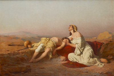 Agar e Ismael no deserto de Josef Straka
