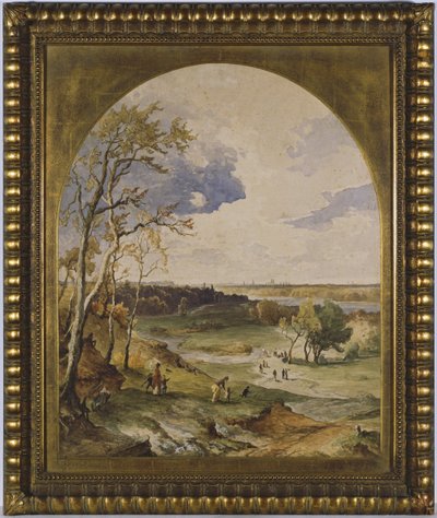 Paisagem Isar de Josef Wenglein
