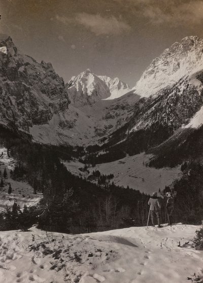 Álbum "Meine weltkriegs - Erinnerungen South-West Front (Caríntia, Itália, Tirol do Sul) (A minha guerra mundial - memórias da Frente Sudoeste na Caríntia, Itália, Trentino-Alto Adige) 31/03/1915-12/11/1918 - Josef Zohles Wien ": Plöckenpass (foto a p/b) de Josef Zohles