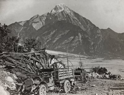Álbum "Meine weltkriegs - Erinnerungen South-West Front (Caríntia, Itália, Tirol do Sul) (My world war - memories of the South-Western Front in Carinthia, Italy, Trentino-Alto Adige) 31/03/1915-12/11/1918 - Josef Zohles Wien ": sobre o rio Tagliamento (b de Josef Zohles
