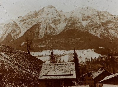 Álbum "Meine weltkriegs - Erinnerungen South-West Front (Caríntia, Itália, Tirol do Sul) (My world war - memories of the South-Western Front in Carinthia, Italy, Trentino-Alto Adige) 31/03/1915-12/11/1918 - Josef Zohles Wien ": Lesachtal (foto a p/b) de Josef Zohles