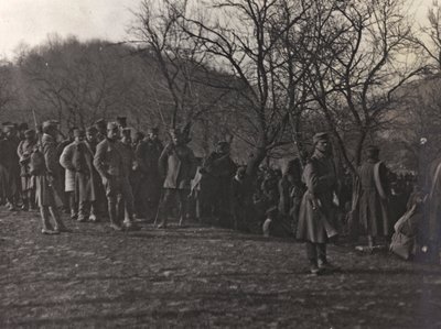 Álbum "Meine weltkriegs - Erinnerungen South-West Front (Caríntia, Itália, Tirol do Sul) (A minha guerra mundial - memórias da Frente Sudoeste na Caríntia, Itália, Trentino-Alto Adige) 31/03/1915-12/11/1918 - Josef Zohles Wien ": prisioneiros (foto a p/b) de Josef Zohles