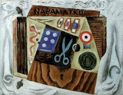 Ainda vida com tesoura, 1916 de Josef Čapek