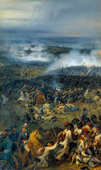 Guerras Revolucionárias: "Batalha de Anderlecht em 13 de novembro de Joseph Louis Hippolyte Bellange