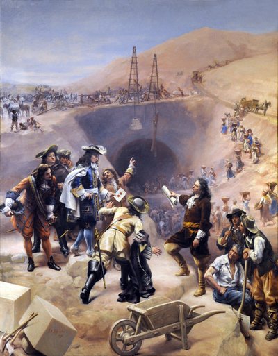 Estaleiro de construção do Canal du Midi de Joseph Noel Sylvestre