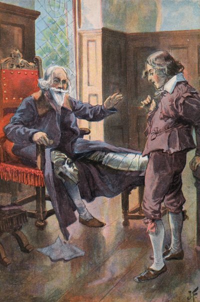Robinson Crusoe: Meu pai me dá excelentes conselhos (lito colorido) de Joseph (after) Finnemore