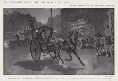 Como Piccadilly Circus se parece de manhã cedo (litho) de Joseph (after) Finnemore
