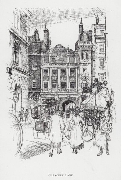 Chancery Lane (litho) de Joseph (after) Pennell
