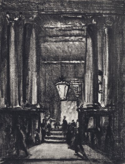 Exeter Hall (litho) de Joseph (after) Pennell