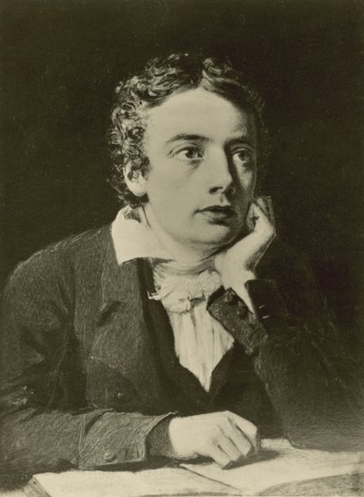 John Keats, poeta inglês (litho) de Joseph (after) Pennell