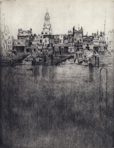 Limehouse (litho) de Joseph (after) Pennell