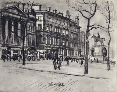 Palácios Piccadilly (litho) de Joseph (after) Pennell