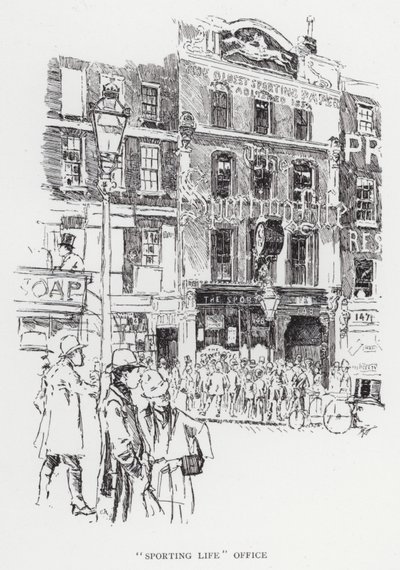 Escritório "Vida Esportiva" (litho) de Joseph (after) Pennell