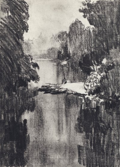 Parque de São Tiago (litho) de Joseph (after) Pennell