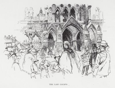 Os Tribunais (litho) de Joseph (after) Pennell
