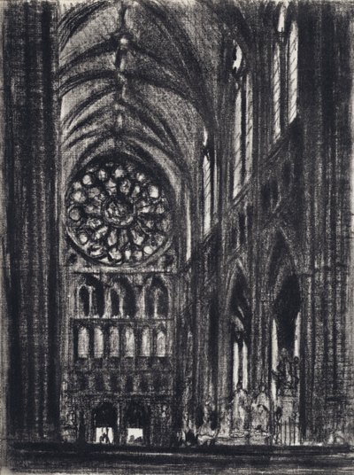 O Transept, Westminster (litho) de Joseph (after) Pennell