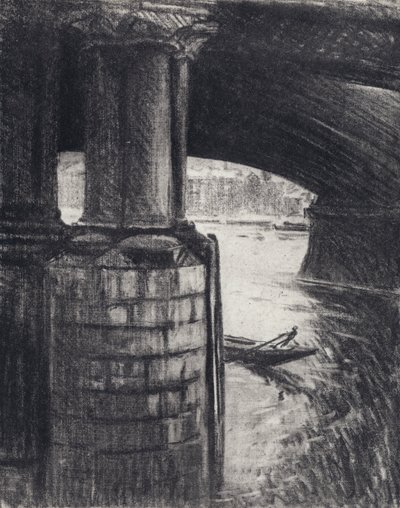 Debaixo de Blackfriars (litho) de Joseph (after) Pennell