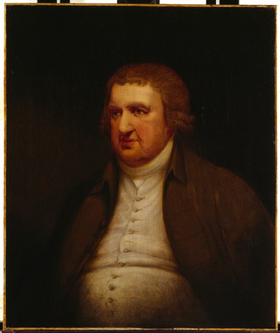 Erasmus Darwin (óleo sobre tela) de Joseph (after) Wright of Derby