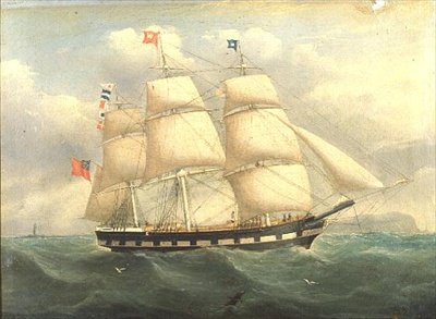 Um Navio Inglês de Rigidez Quadrada ao largo da Costa de Joseph (attr. to) Heard