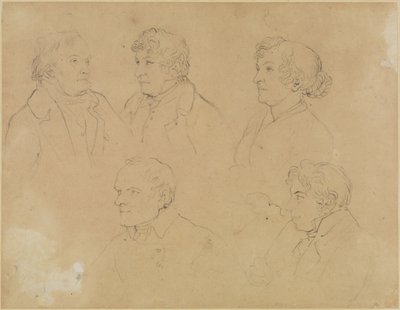 Cinco retratos de Joseph Anton Koch