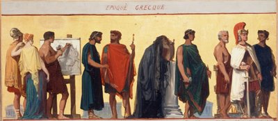 Época grega: Esboço para a sala de desenho da escola de rapazes da rue Dombasle de Joseph Aubert