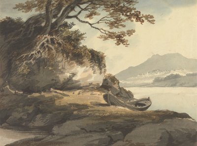Barco junto a um lago de Joseph Barber
