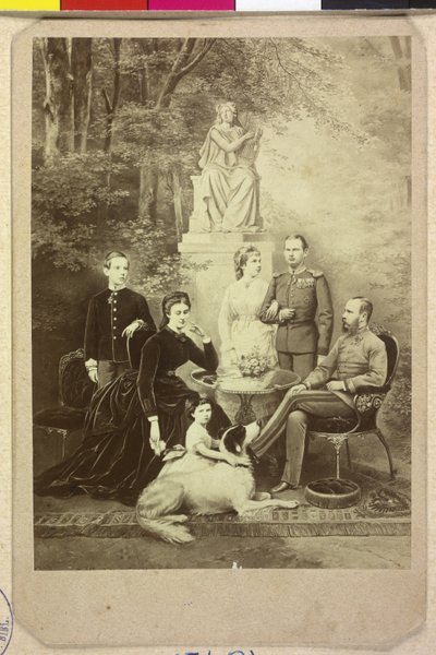 Imperador da Áustria com a família Franz Joseph I de Joseph Bermann