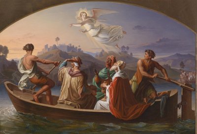 Os três Reis Magos a caminho de Belém de Joseph Binder