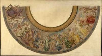 Esboço para a Escadaria do Festival na Câmara Municipal de Paris: Os meses republicanos de Joseph Blanc