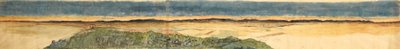 Esboço dos efeitos do eclipse total do sol visto no norte da Espanha, 1860 de Joseph Bonomi