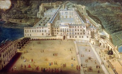 O palácio no Mónaco em 1732 de Joseph Bressan